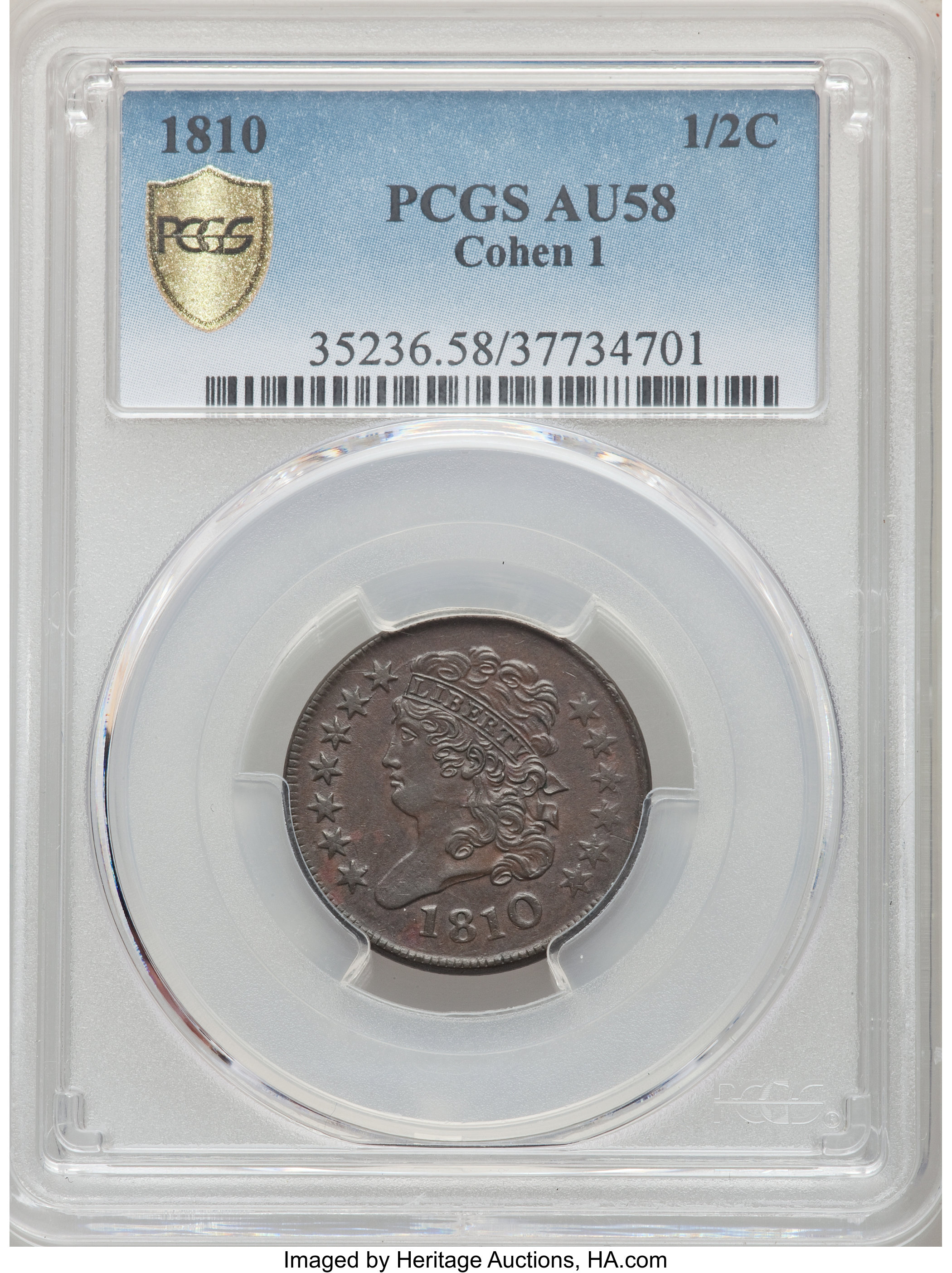 1810 1/2c C-1 MS BN MS60 BN thumbnail 8