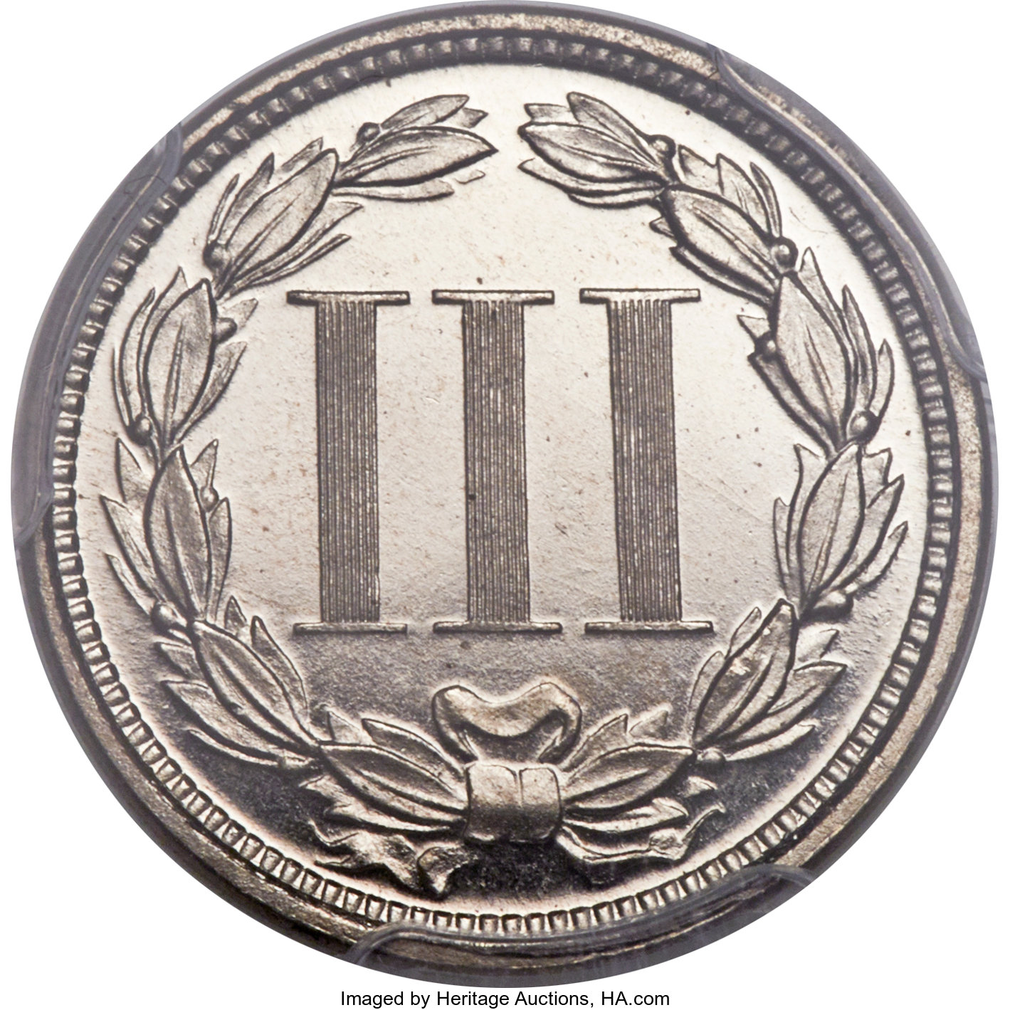 image for: 1875 3CN PR66 Cameo PCGS. CAC....