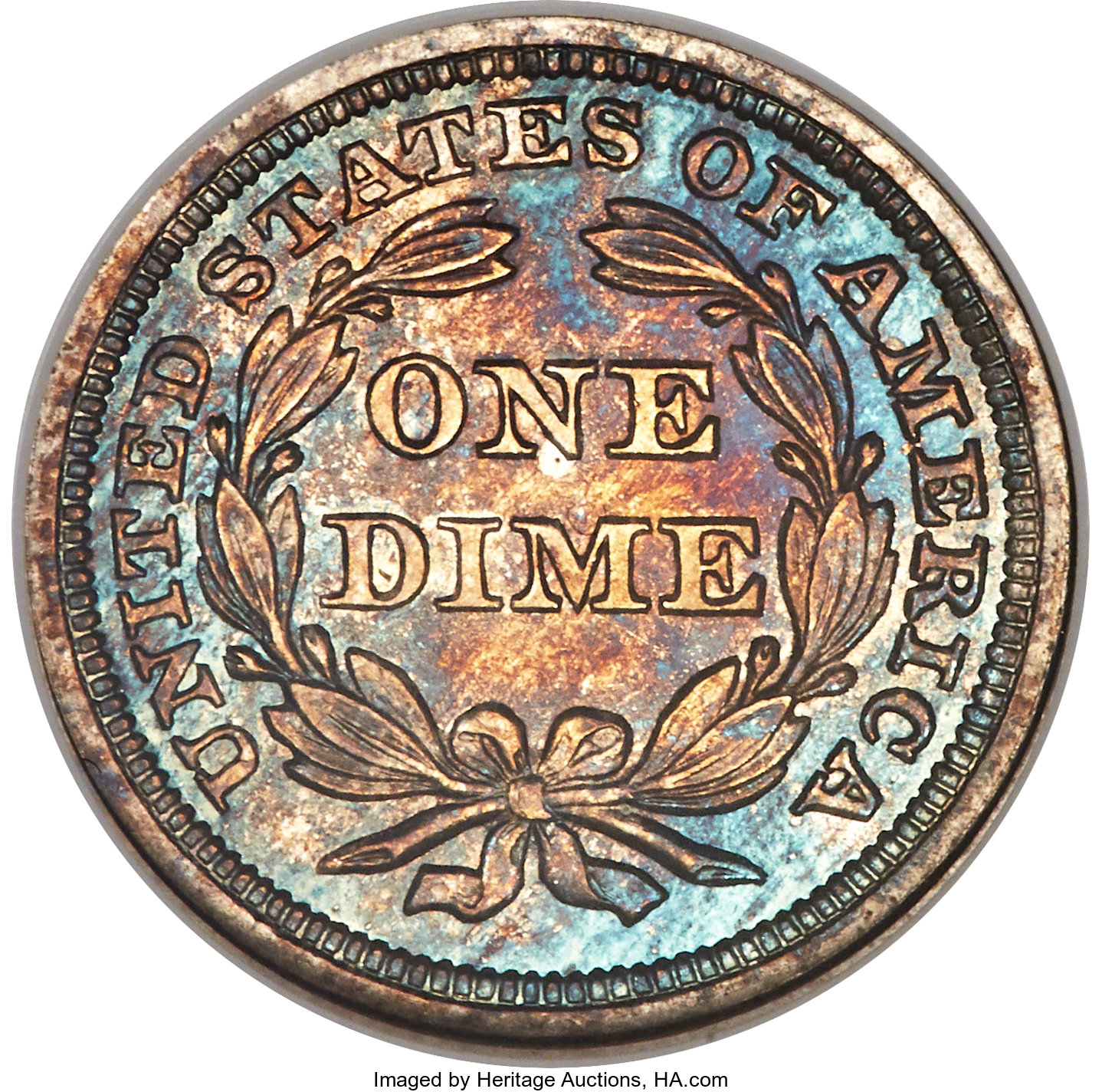 image for: 1857 10C PR65 NGC. CAC. Fortin-Unlisted....