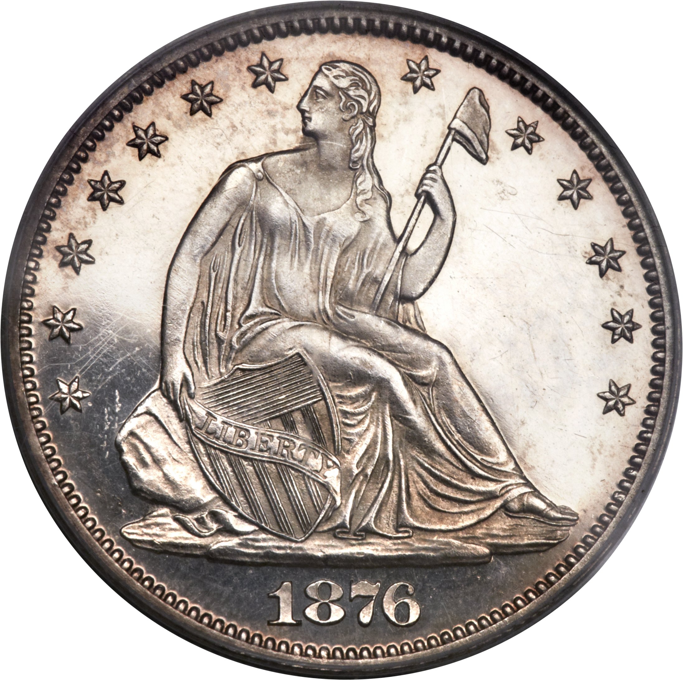 image for: 1876 50C PR64 Cameo PCGS....