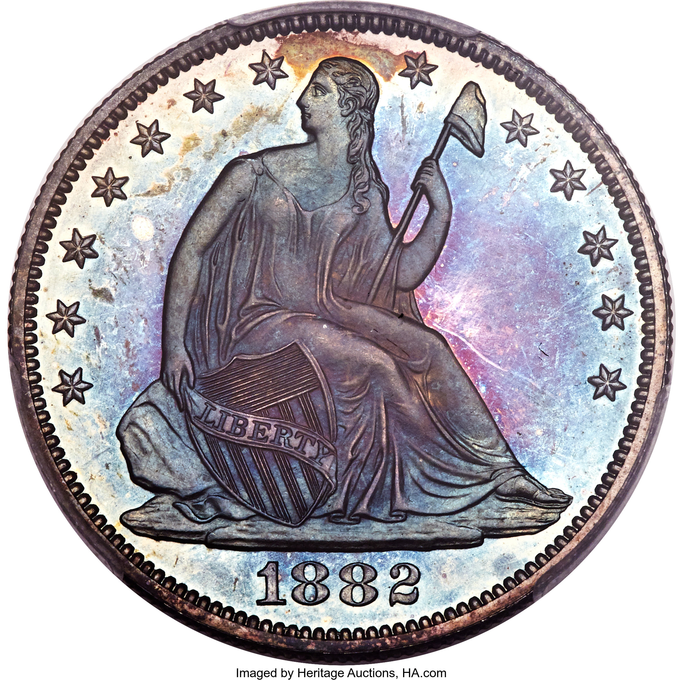image for: 1882 50C PR65 PCGS. CAC....