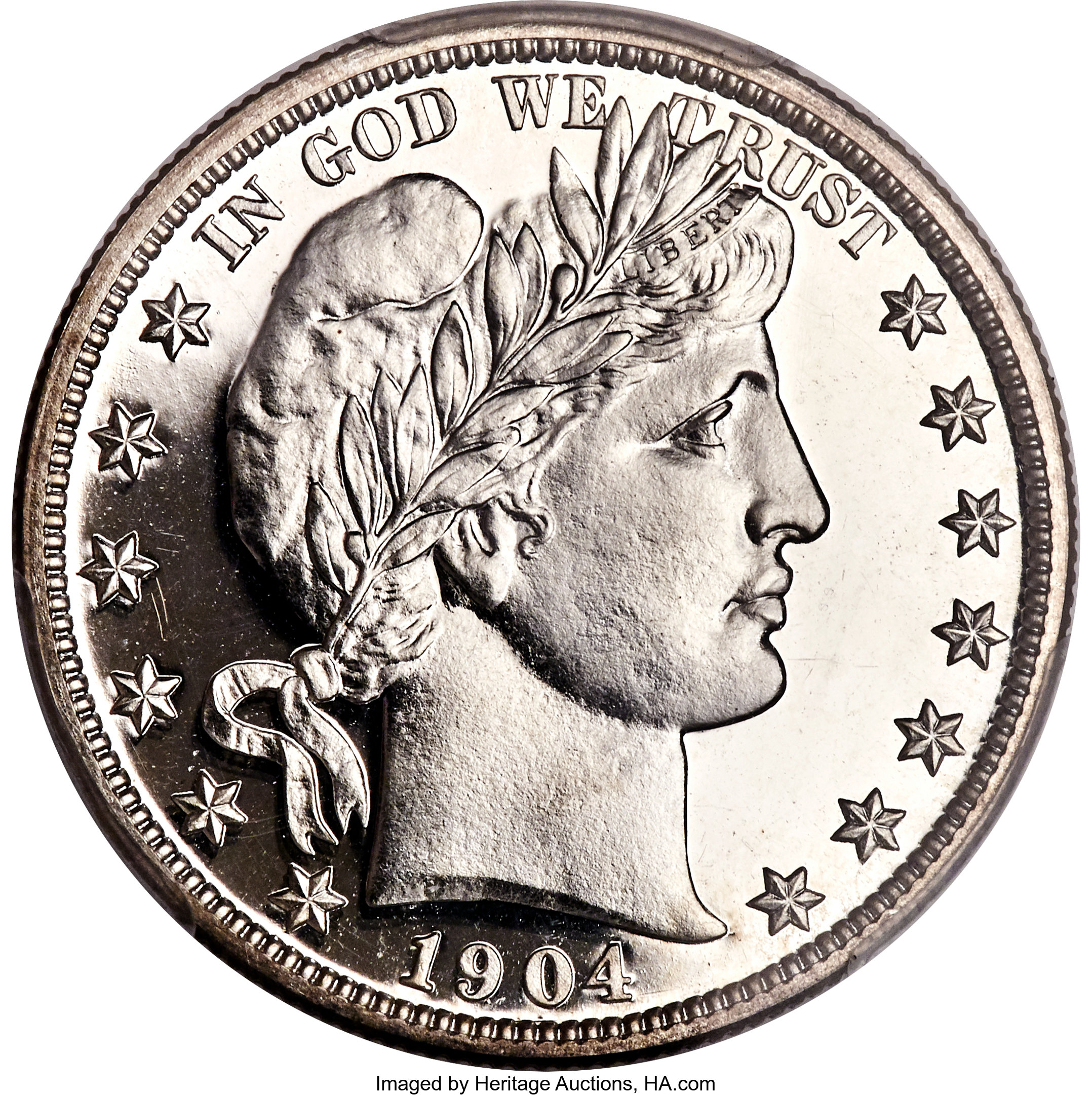 image for: 1904 50C PR66+ Cameo PCGS....