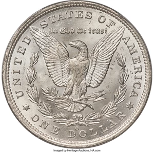 image for: 1887/6-O $1 VAM-3 MS64+ PCGS. CAC....