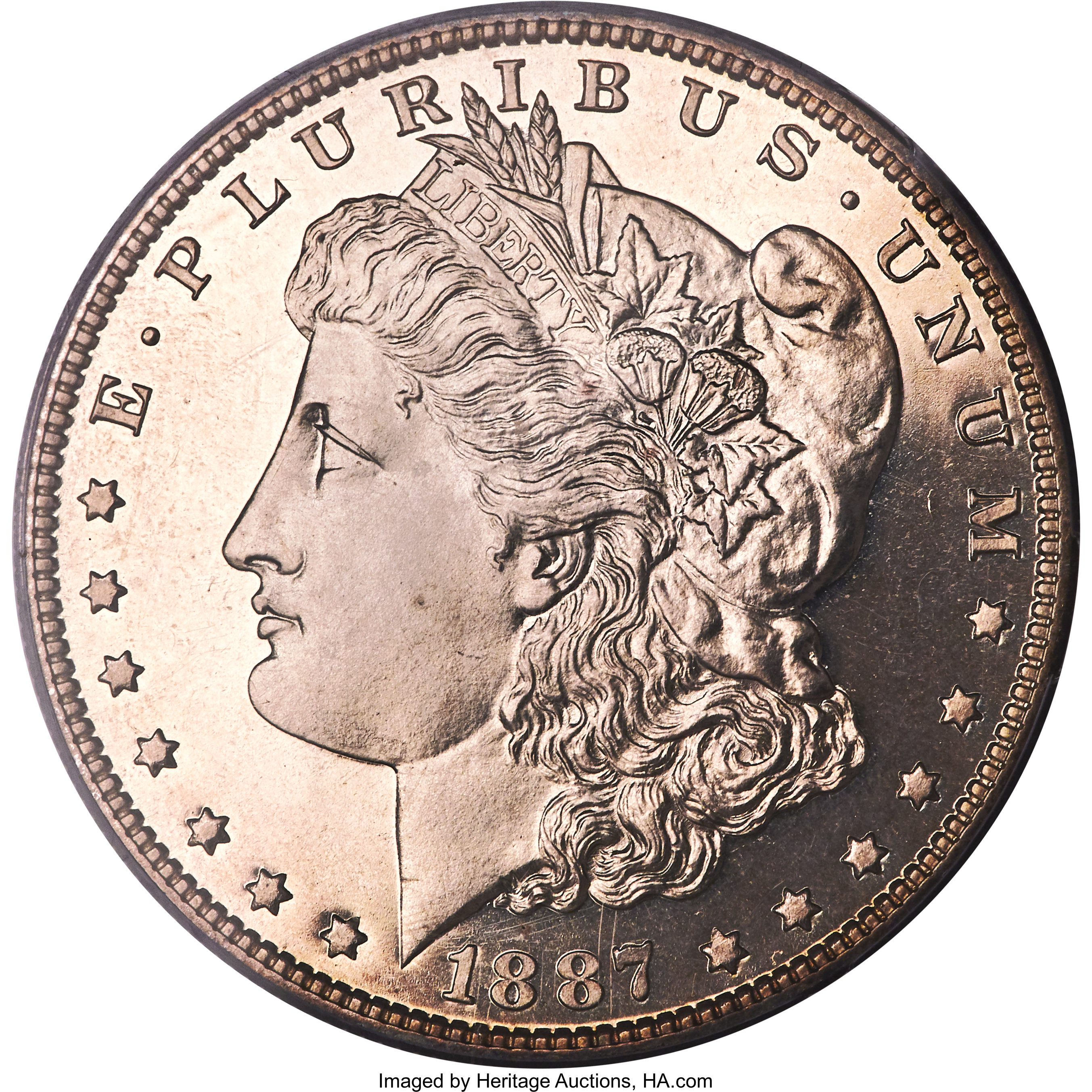 image for: 1887 $1 PR65 Cameo PCGS....