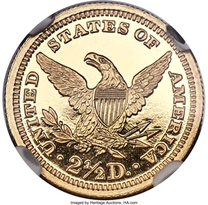 image for: 1893 $2 1/2 PR66 Ultra Cameo NGC. JD-1, R.5....