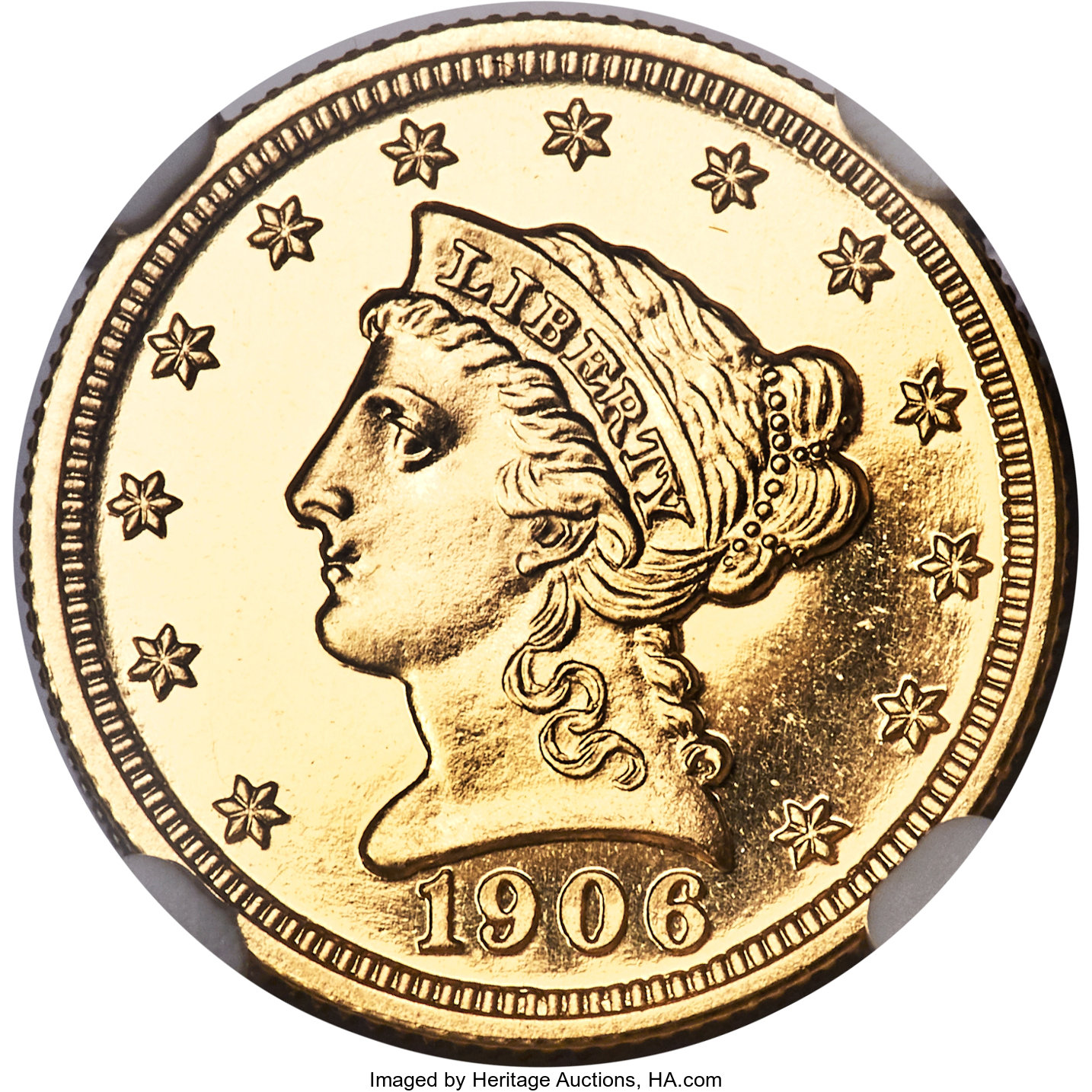 image for: 1906 $2 1/2 PR66+ NGC. JD-1, R.4....