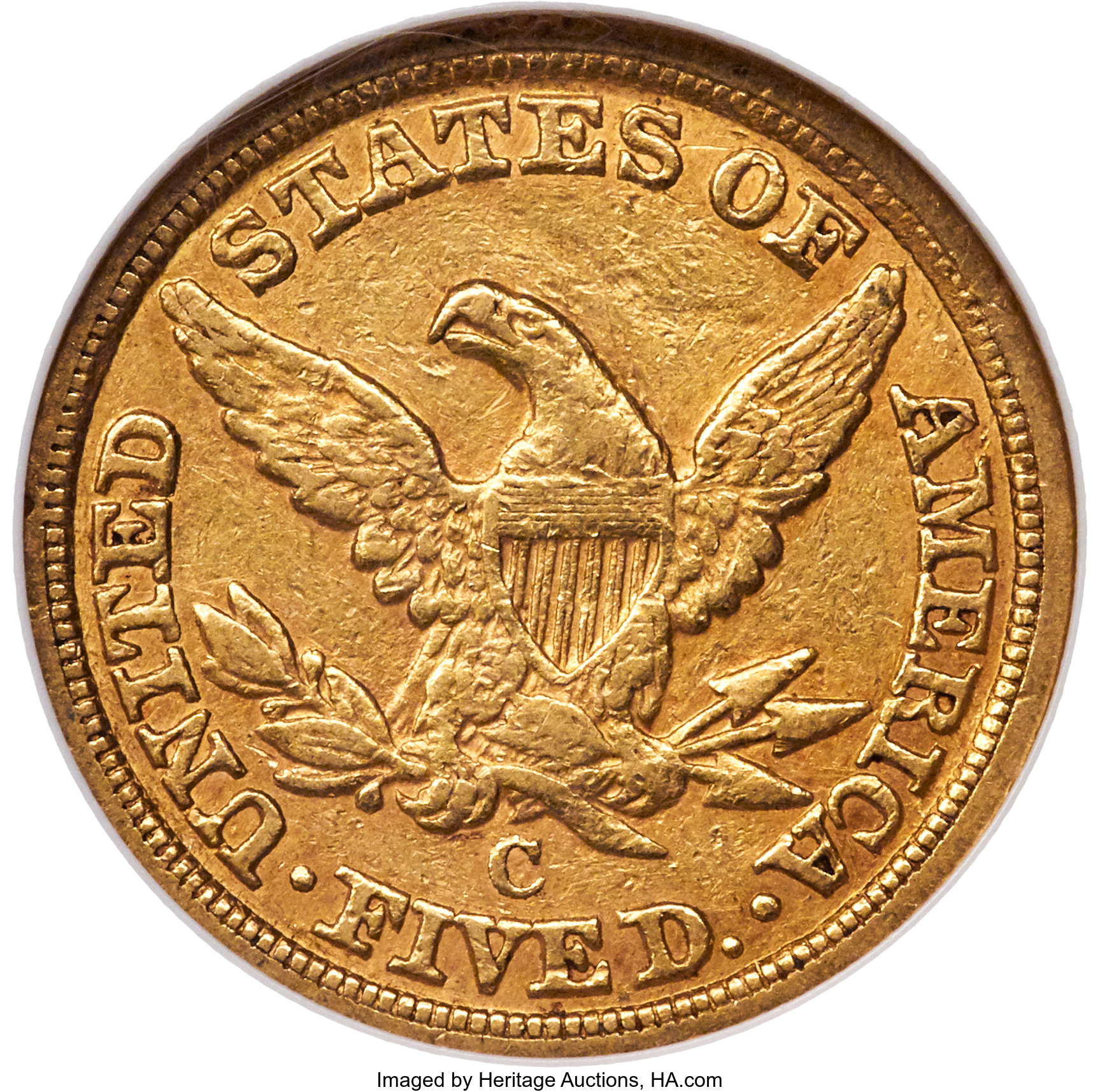 image for: 1861-C $5 XF45 NGC. Variety 1....