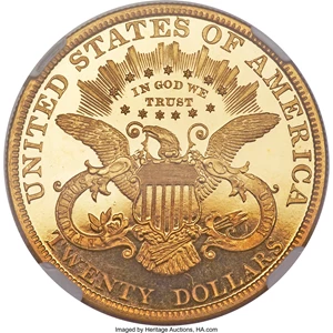image for: 1898 $20 PR64 Ultra Cameo NGC. CAC. JD-1, R.5....