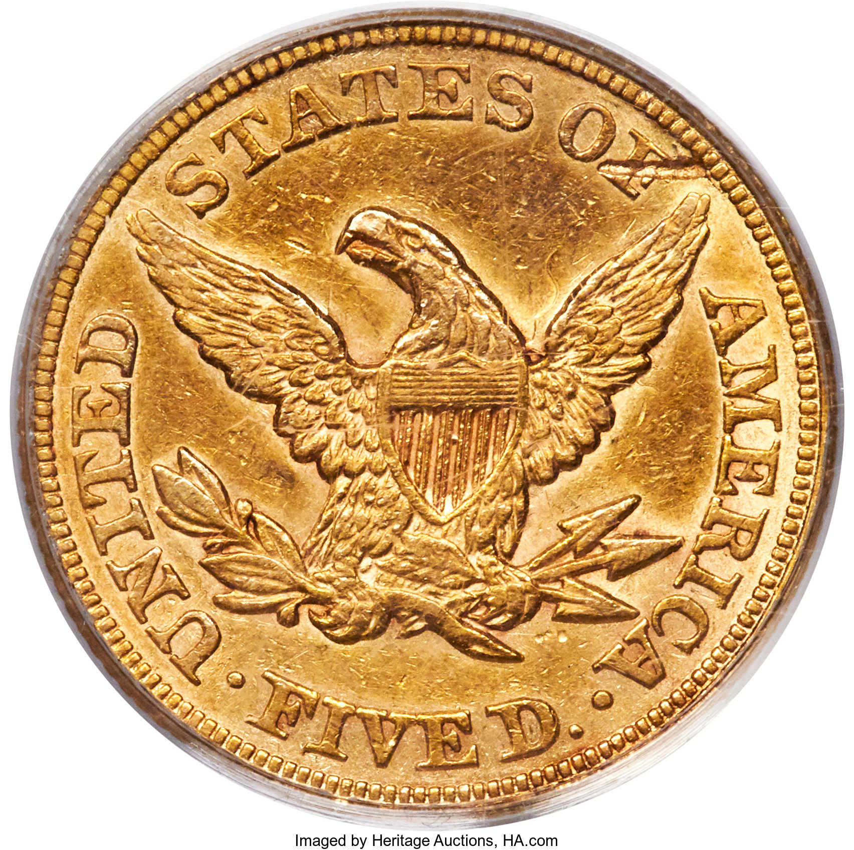 image for: 1864 $5 VF35 PCGS....