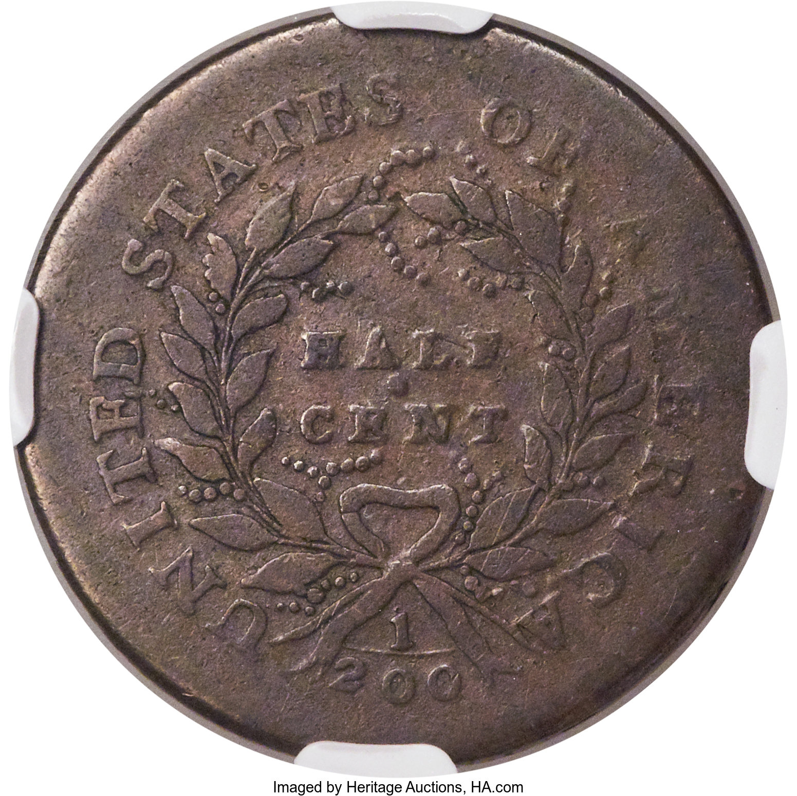 1793 1/2c C-2 MS BN VG10 BN thumbnail 3