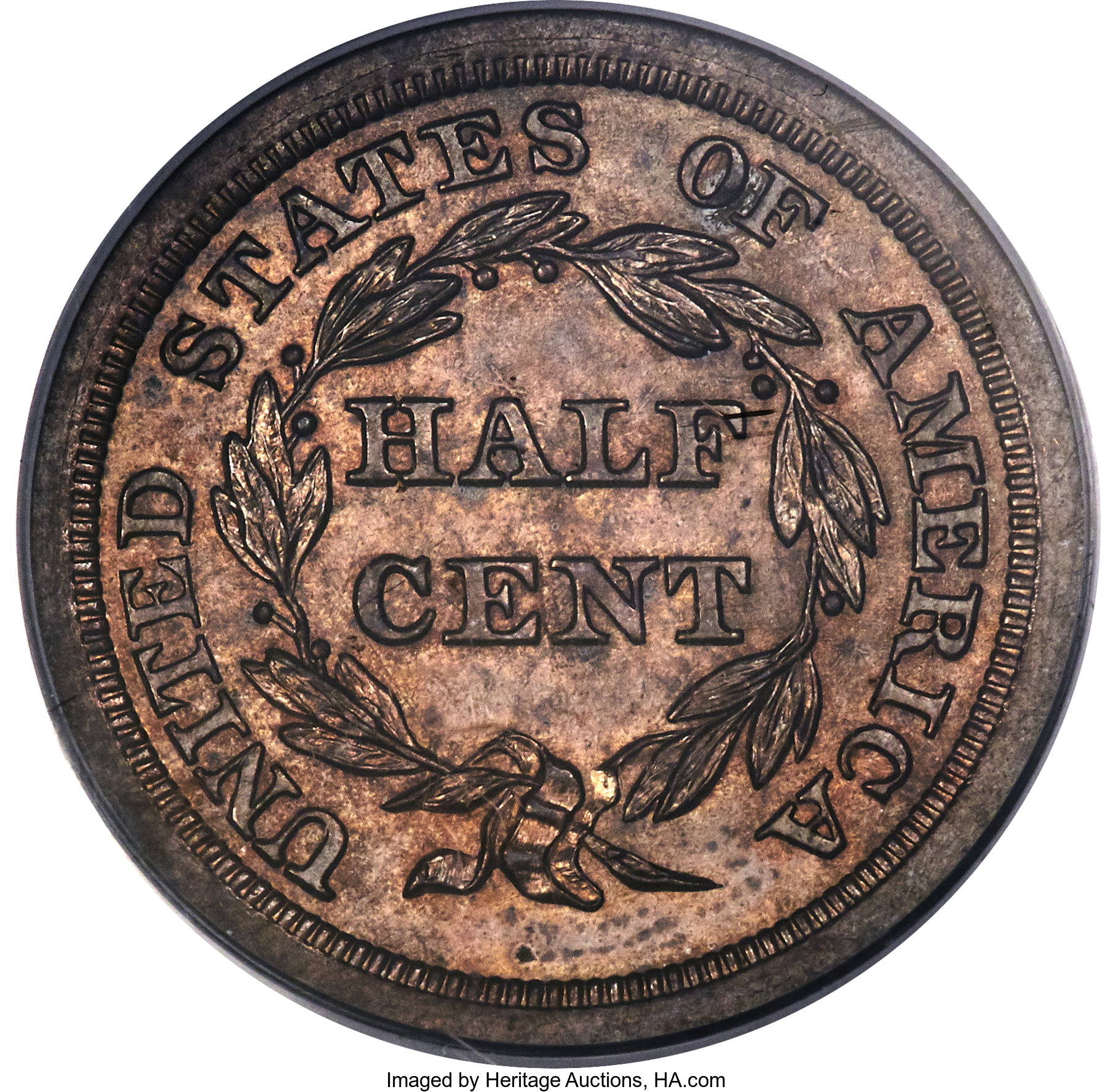 image for: 1846 1/2 C Original PR63 Brown PCGS. B-1, Low R.6....