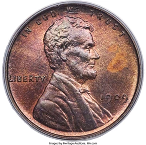 image for: 1909 1C VDB PR64 Red and Brown PCGS....