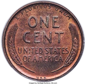 image for: 1909 1C VDB PR64 Red and Brown PCGS....