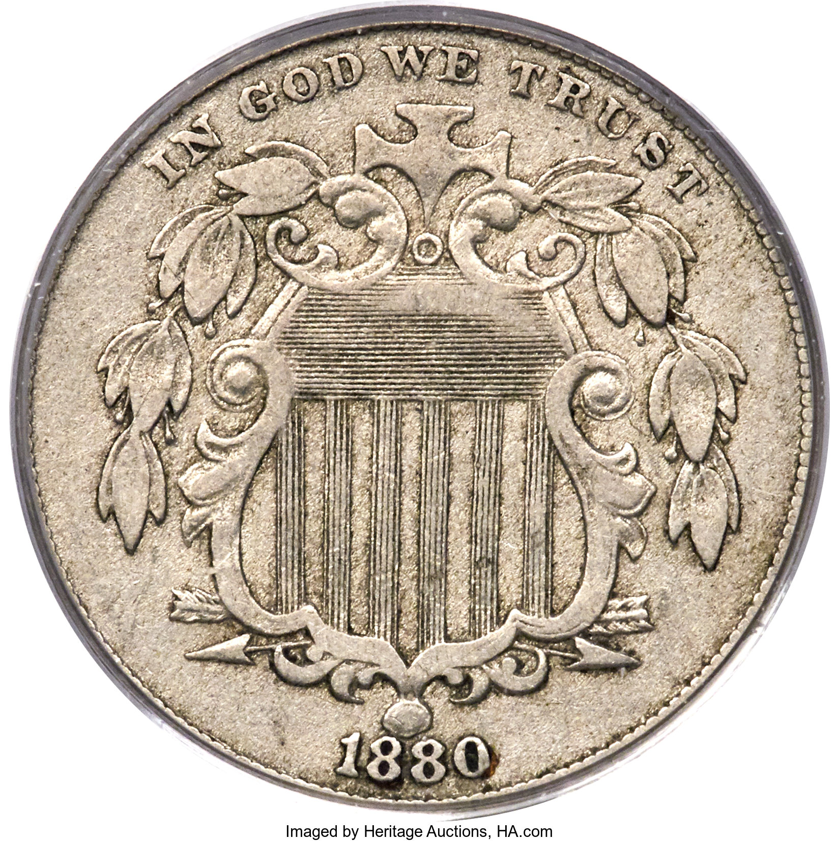 image for: 1880 5C XF40 PCGS....