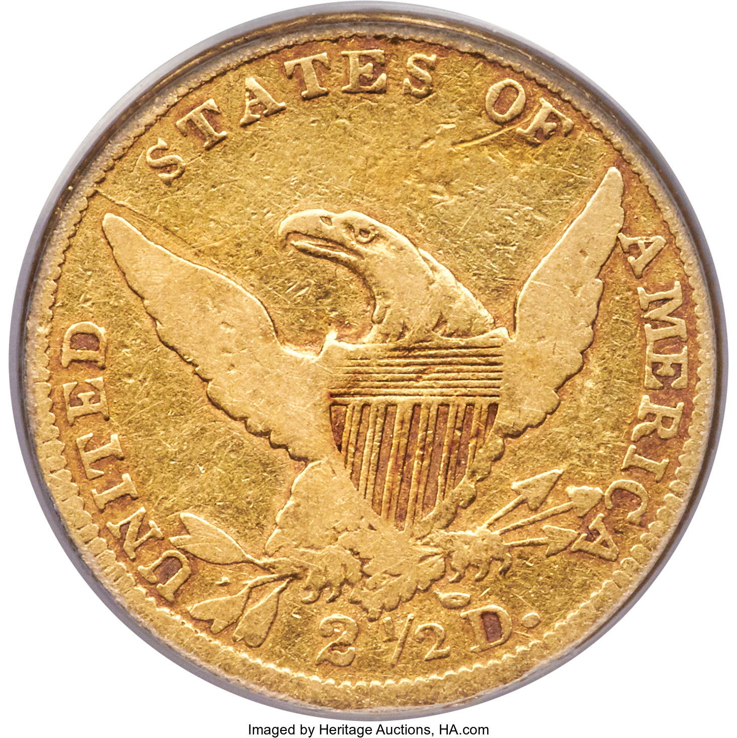 image for: 1838-C $2 1/2 Fine 15 PCGS. Breen-6147, Variety 20, R.3. ...