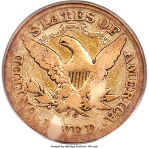 image for: 1870-CC $5 Good 6 PCGS. Variety 1-A....