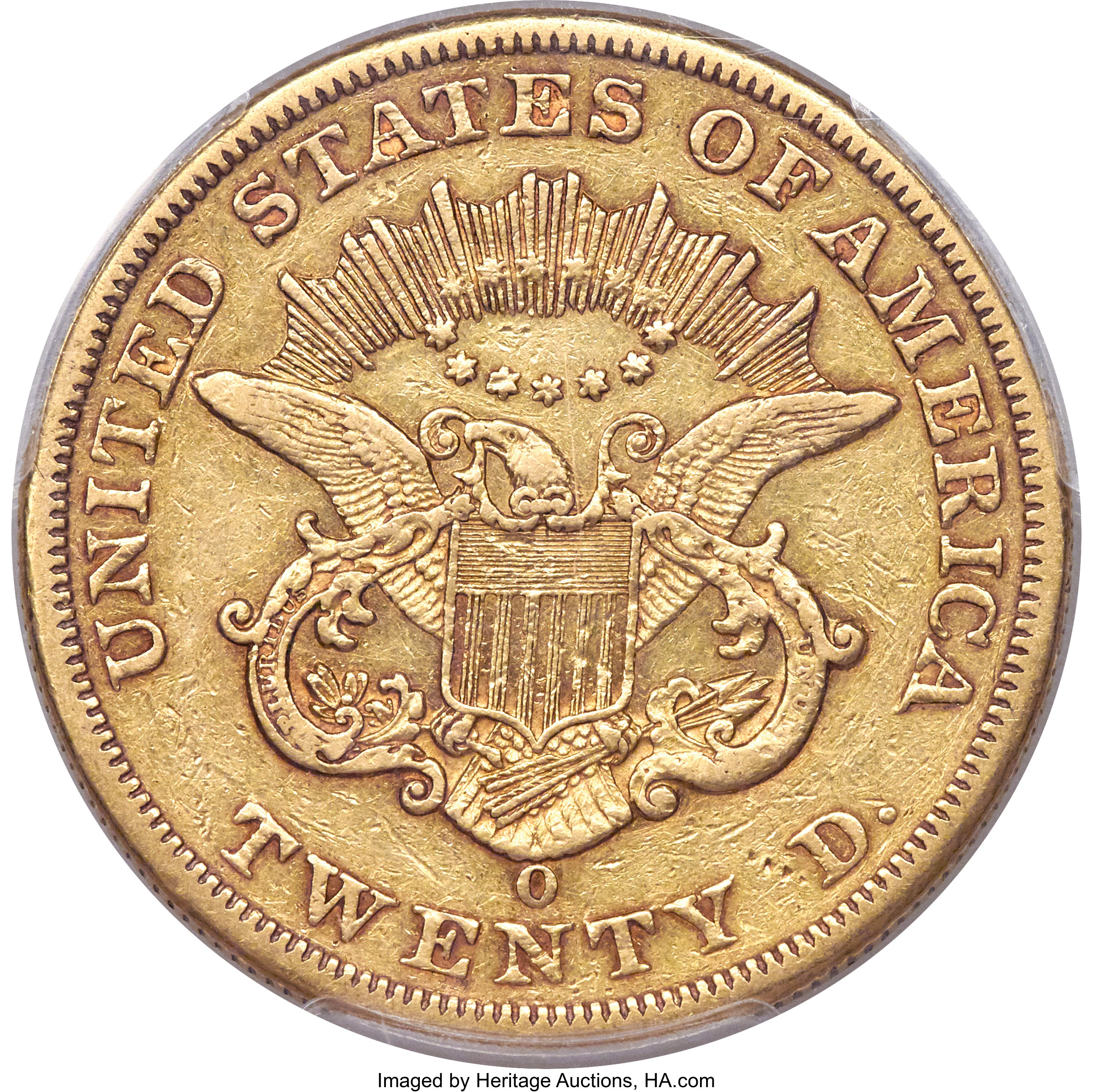 image for: 1859-O $20 VF35 PCGS. Variety 1....