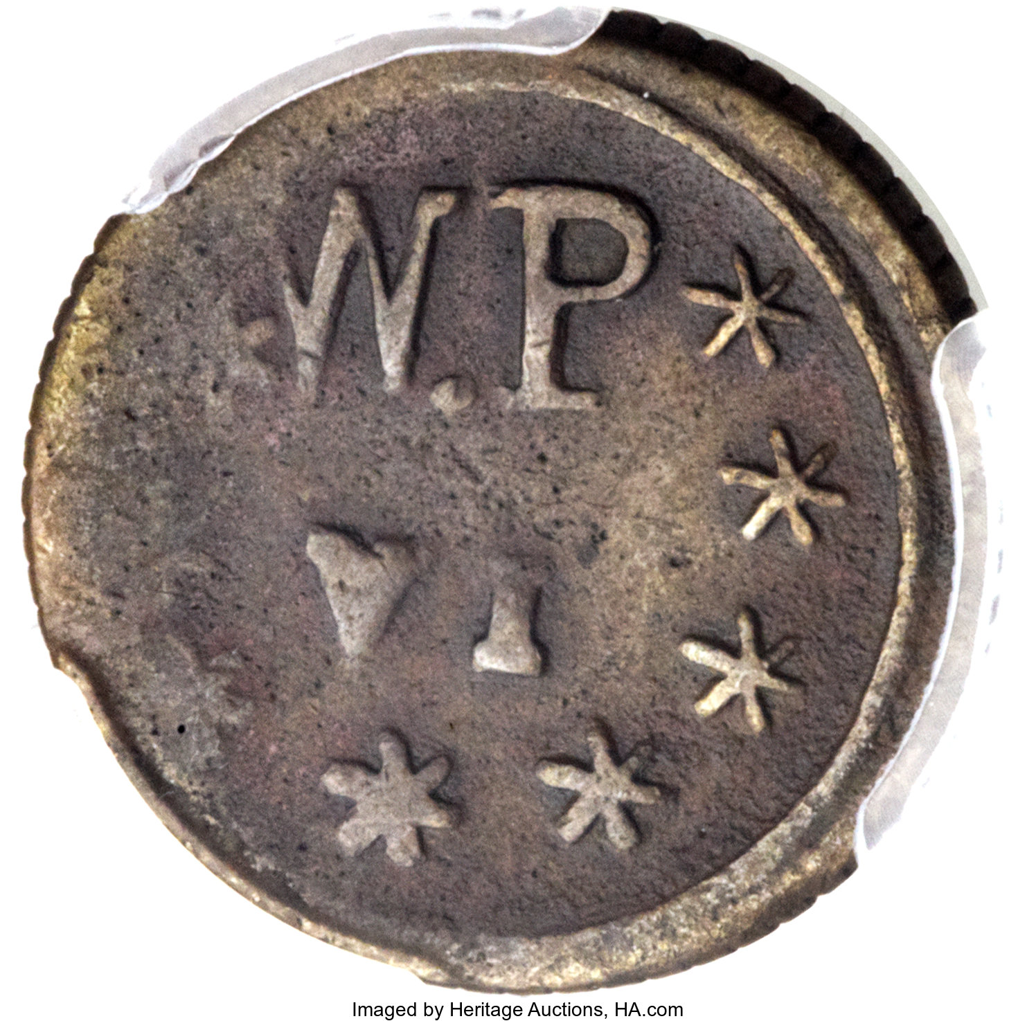 image for: (1871) TOKEN Wailuku Plantation 6 1/4 Cent, Narrow Starfish, VF35 PCGS. M. 2TE-4. ...