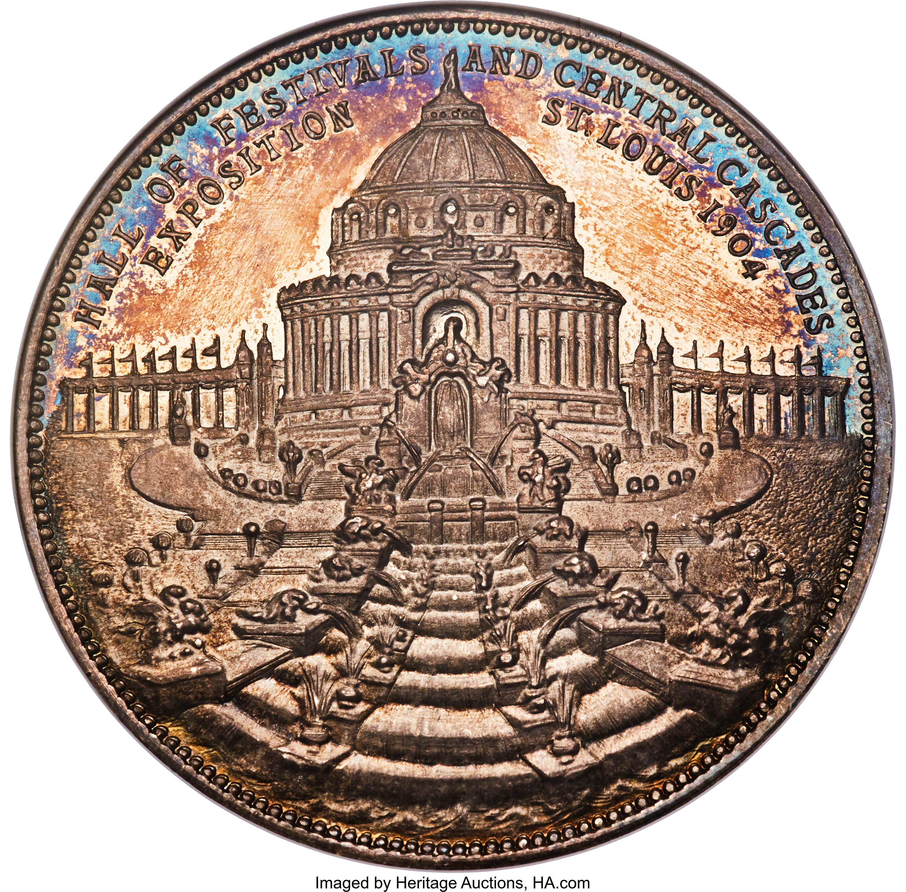 image for: 1904 Medal Louisiana Purchase Exposition, Roosevelt Dollar, Silver, HK-308, R.7, PR63 Ultra Cameo NGC....