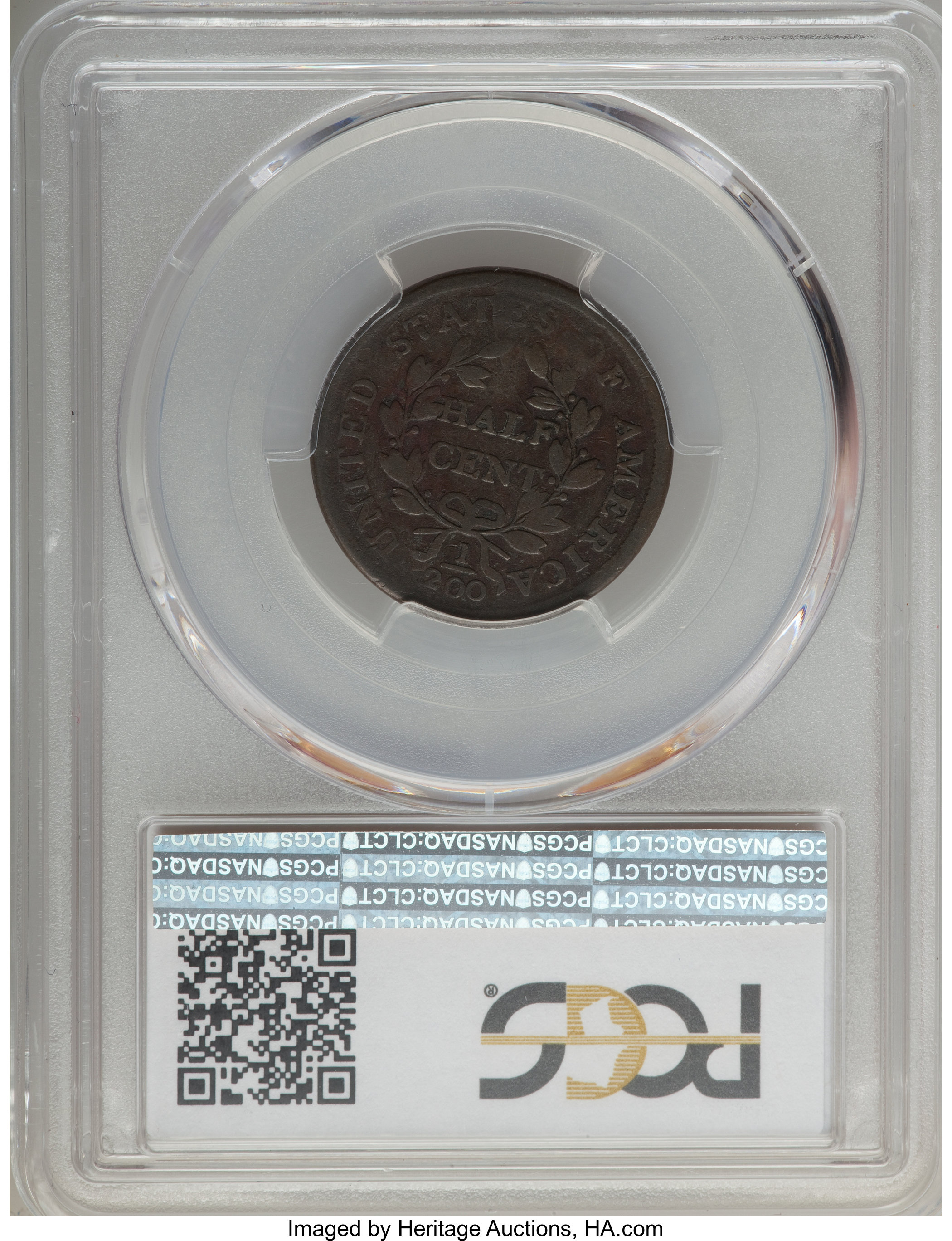 1804 1/2c Crosslet 4, Stems, C-1 MS BN AG3 BN thumbnail 5