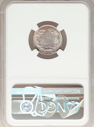 image for: 1858 1C Small Letters MS66 PCGS....