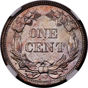 image for: 1858 1C Small Letters MS66 PCGS....