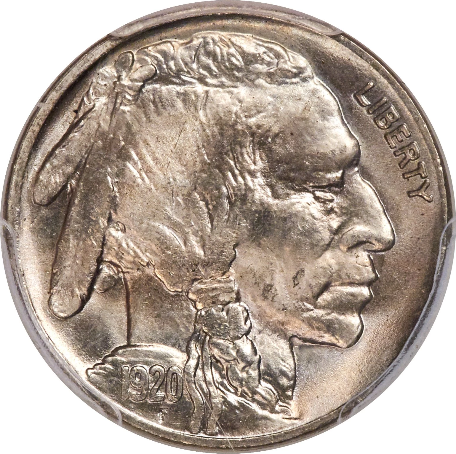1920 S Buffalo Nickel - old San Francisco Indian head nickel