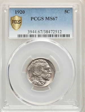 image for: 1920 5C MS67 PCGS....