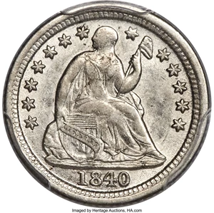 image for: 1840-O H10C Drapery AU58 PCGS. CAC....