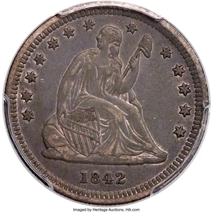 image for: 1842-O 25C Small Date XF45 PCGS. Briggs 1-A....