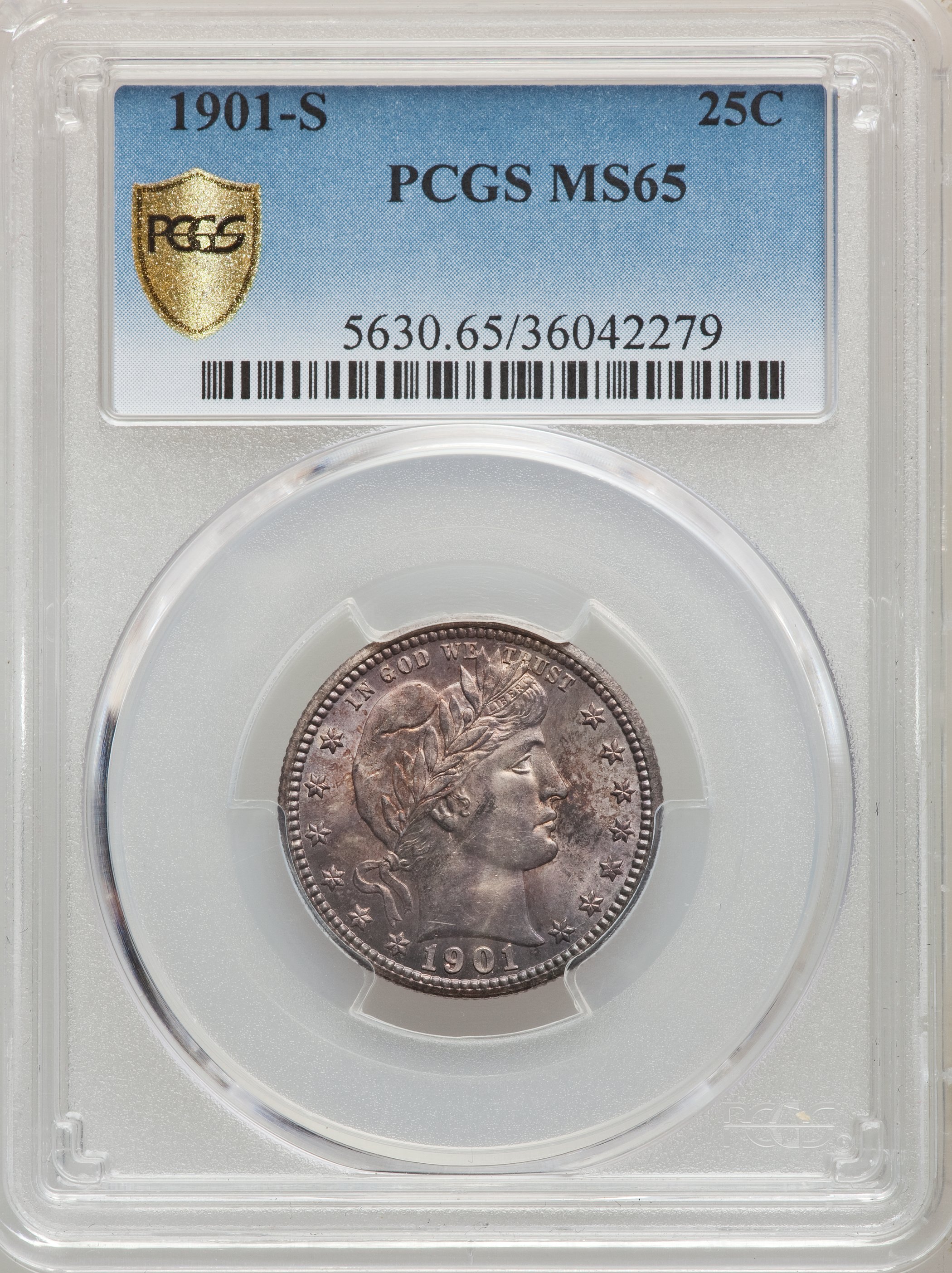 1901-S 25c MS61 thumbnail 11