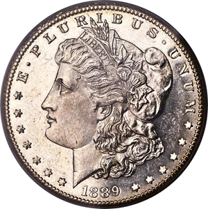 image for: 1889-CC $1 MS62 Deep Mirror Prooflike PCGS....