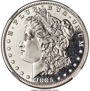 image for: 1885 $1 PR68 Cameo NGC....