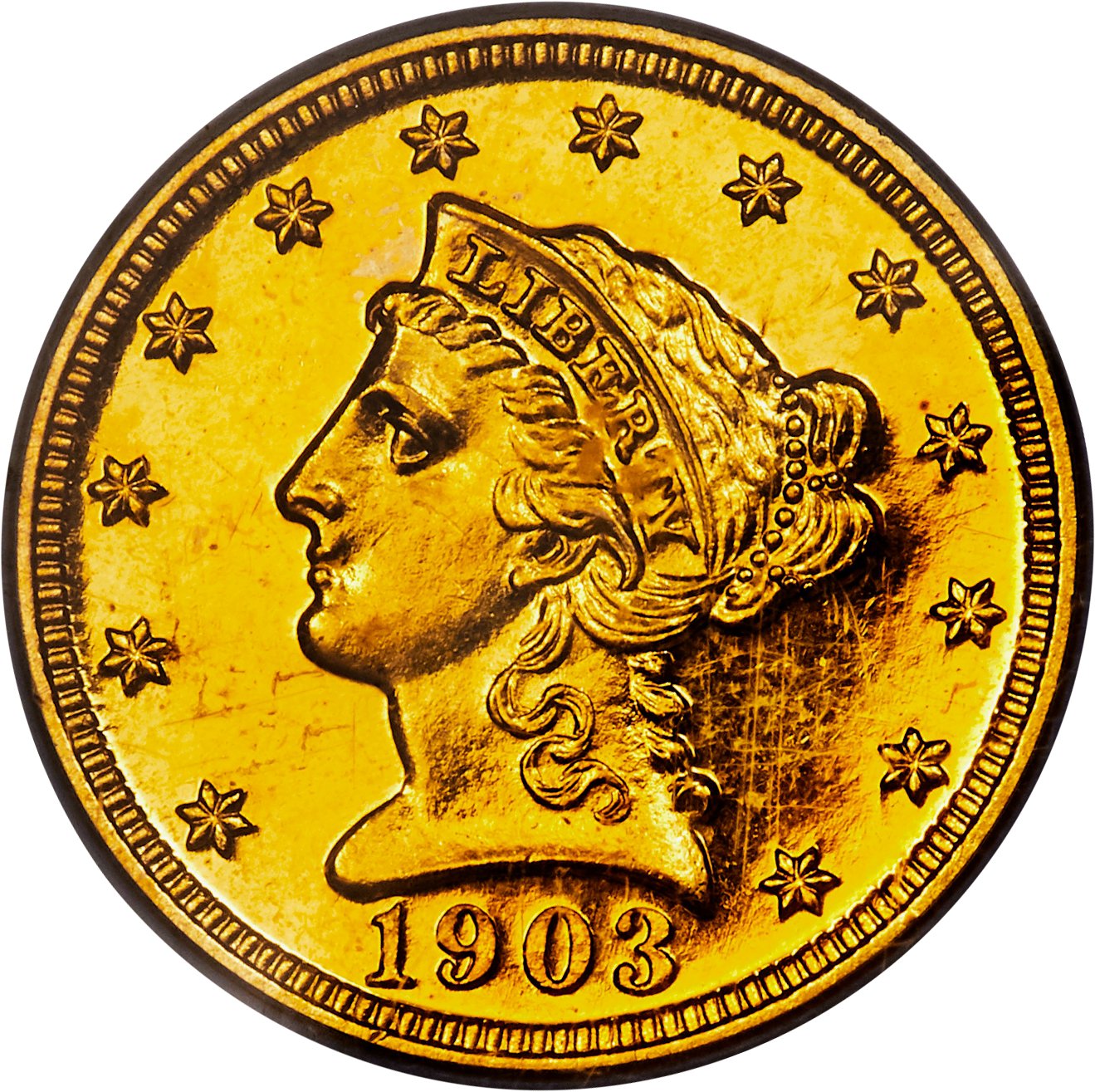 image for: 1903 $2 1/2 PR65 Cameo PCGS....