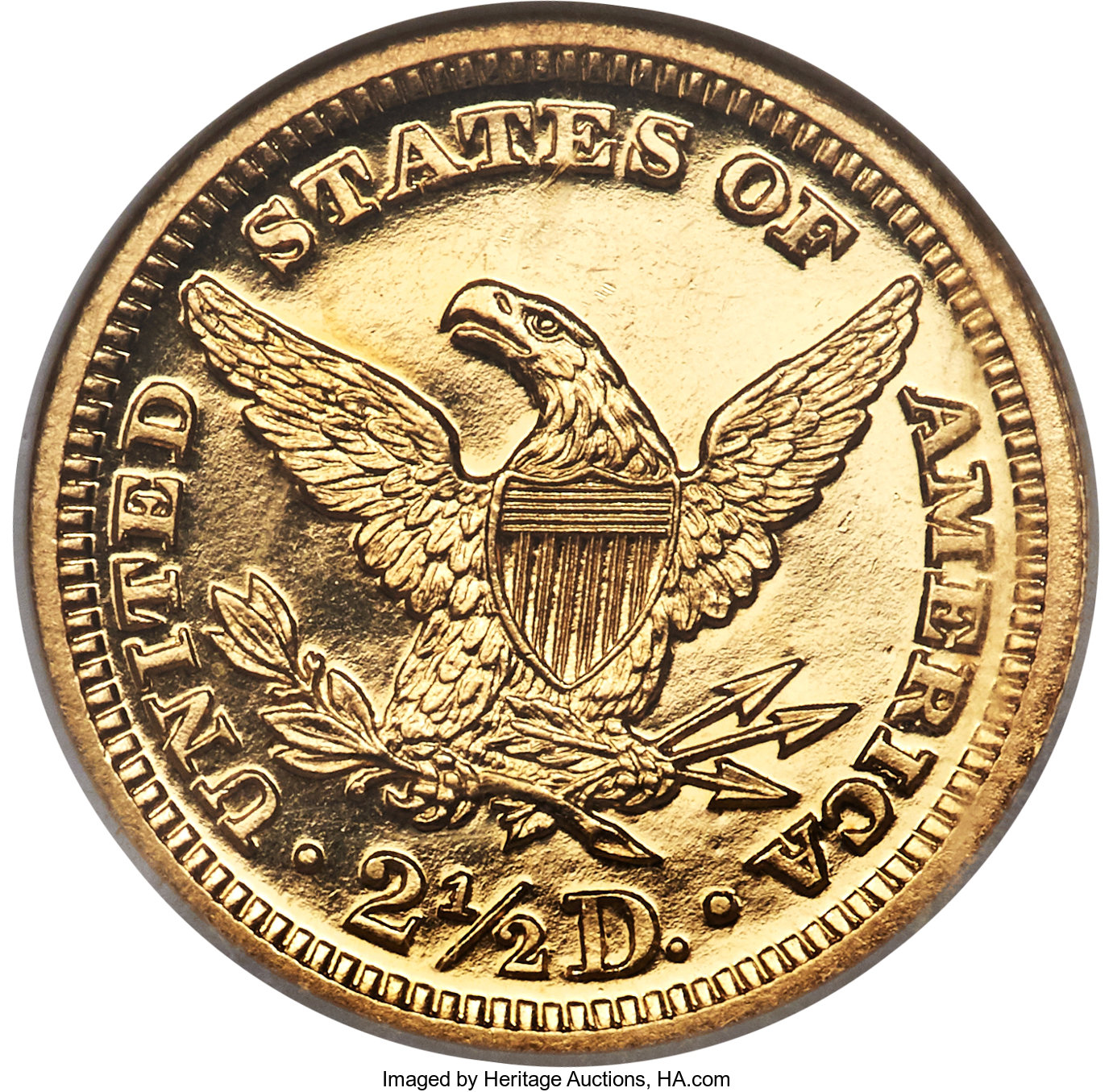 image for: 1905 $2 1/2 PR63 Cameo NGC. CAC....