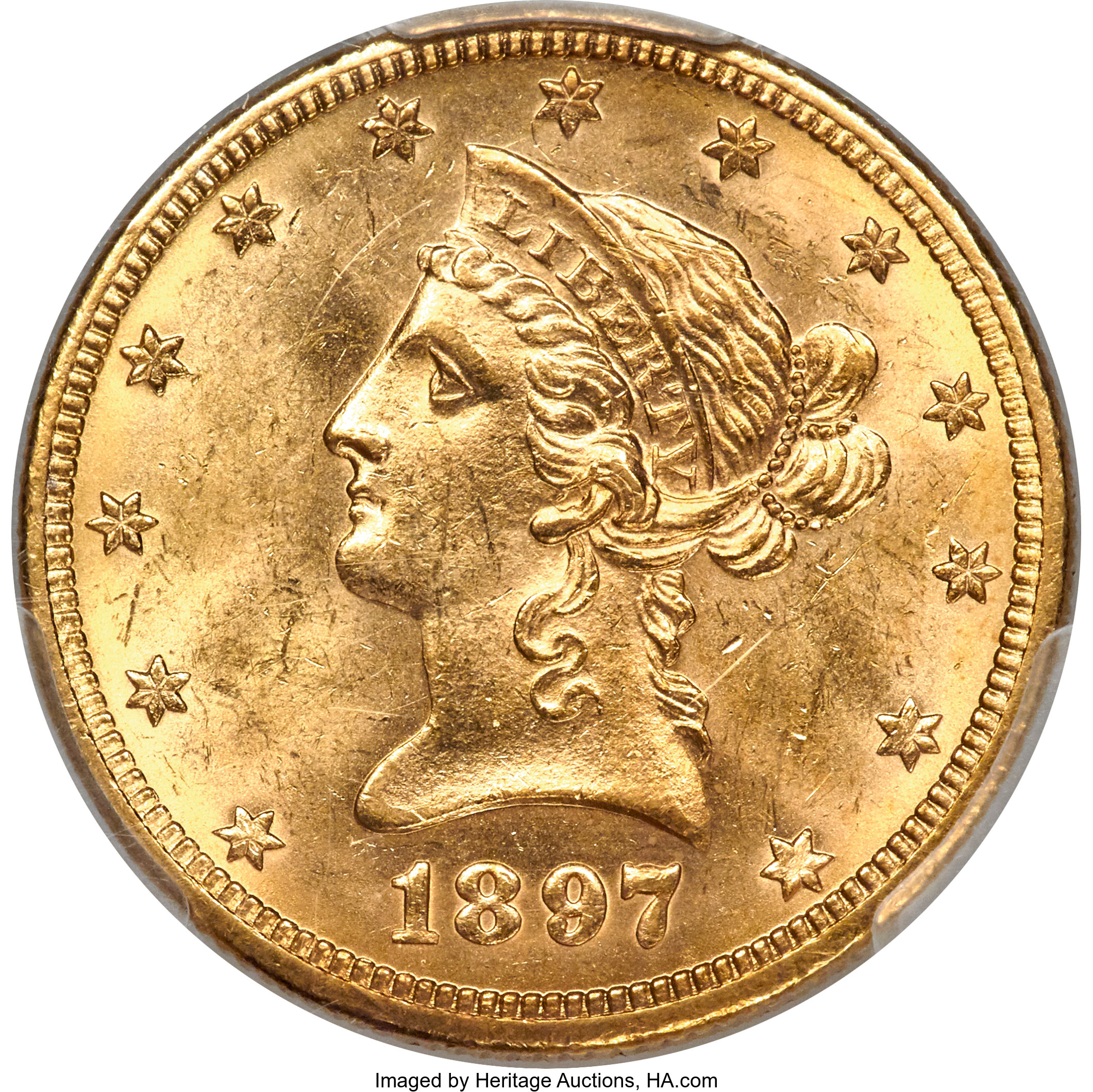 image for: 1897-O $10 MS63 PCGS. CAC....