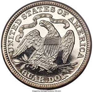 image for: 1890 25C PR66 Cameo PCGS. CAC....