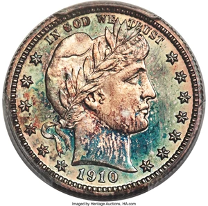 image for: 1910 25C PR65 PCGS. CAC....