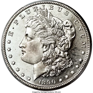image for: 1890 $1 MS65+ Prooflike PCGS....