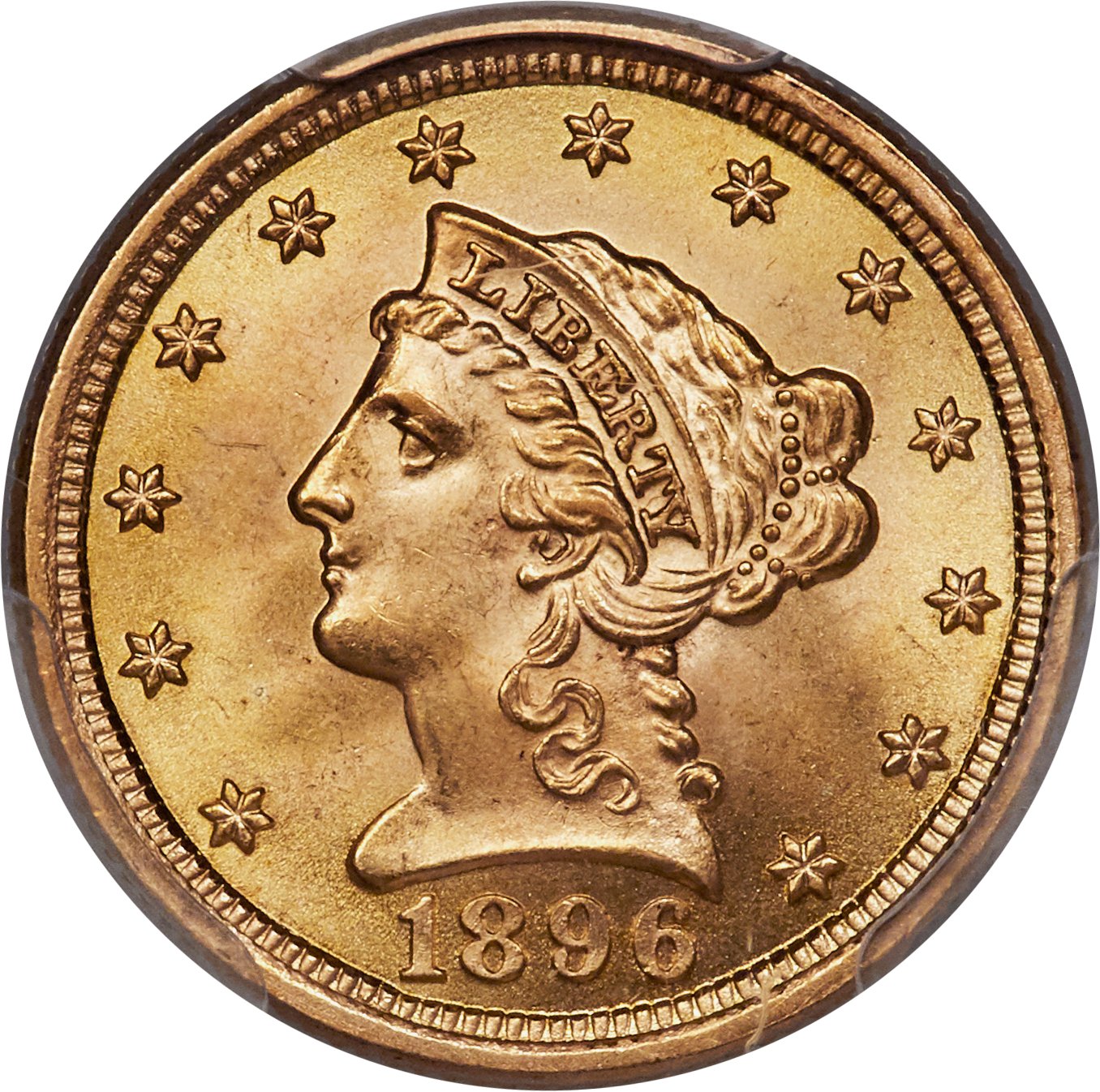 image for: 1896 $2 1/2 MS66 PCGS....