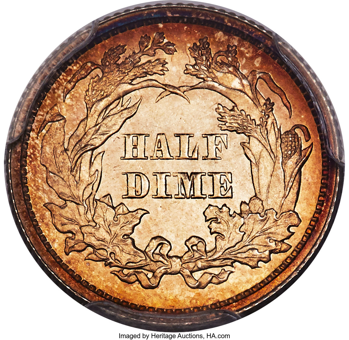 image for: 1864 H10C PR64 PCGS Secure. PCGS Population: (51/33 and 0/3+). NGC Census: (41/44 and 1/0+). PR64. Mintage 470. ...