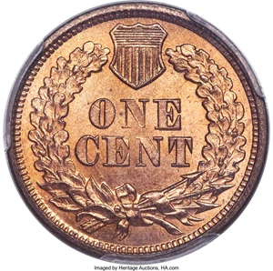 image for: 1867 1C MS65 Red PCGS. Snow-5....
