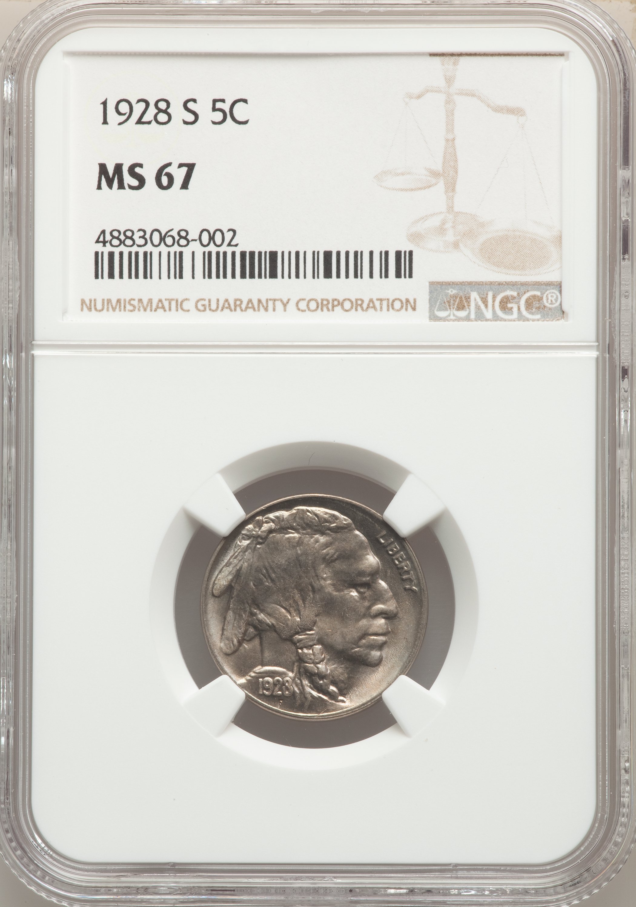1928-S 5c MS67 thumbnail 4