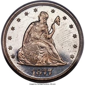 image for: 1877 20C PR64 Cameo PCGS....