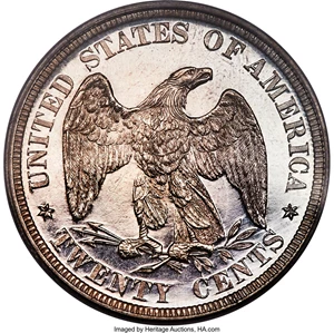 image for: 1877 20C PR64 Cameo PCGS....