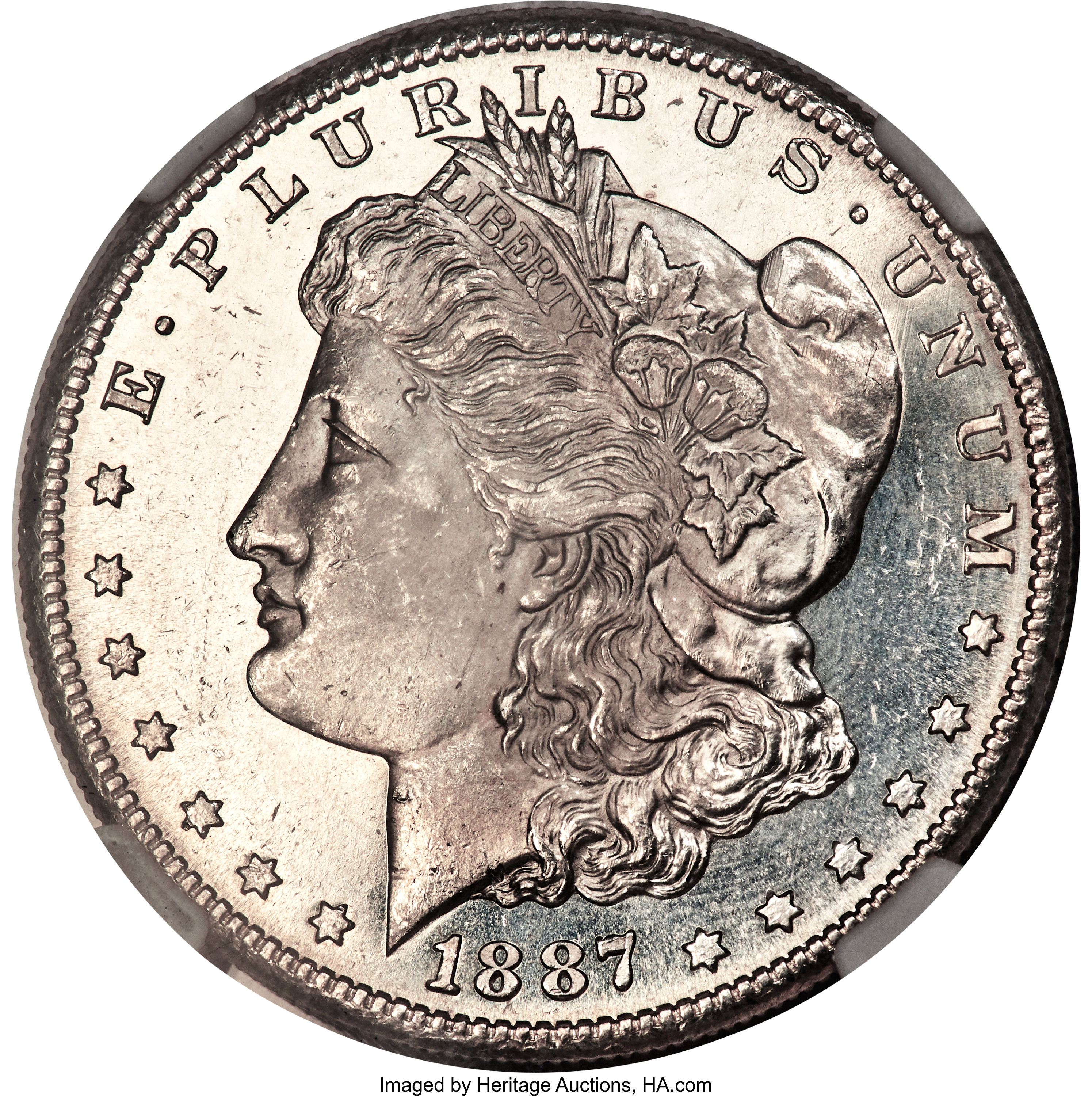 image for: 1887-S $1 MS65 Prooflike NGC....