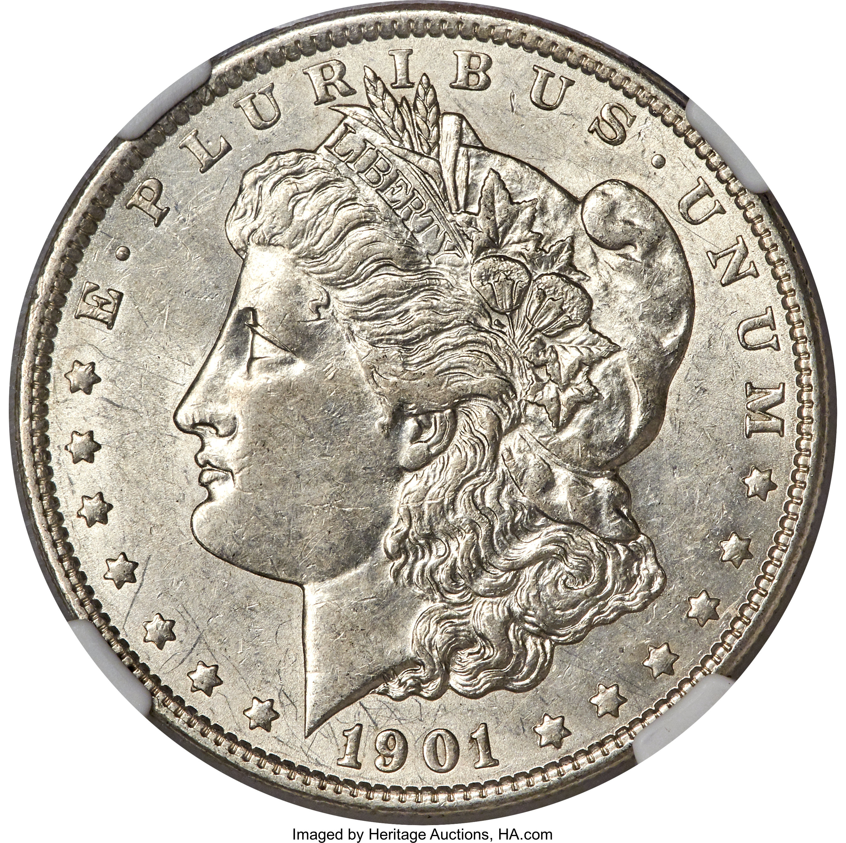 image for: 1901 $1 Doubled Die Reverse, VAM-3, AU58 NGC....