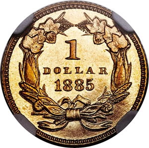 image for: 1885 G$1 PR66 Cameo NGC. JD-1, R.4....