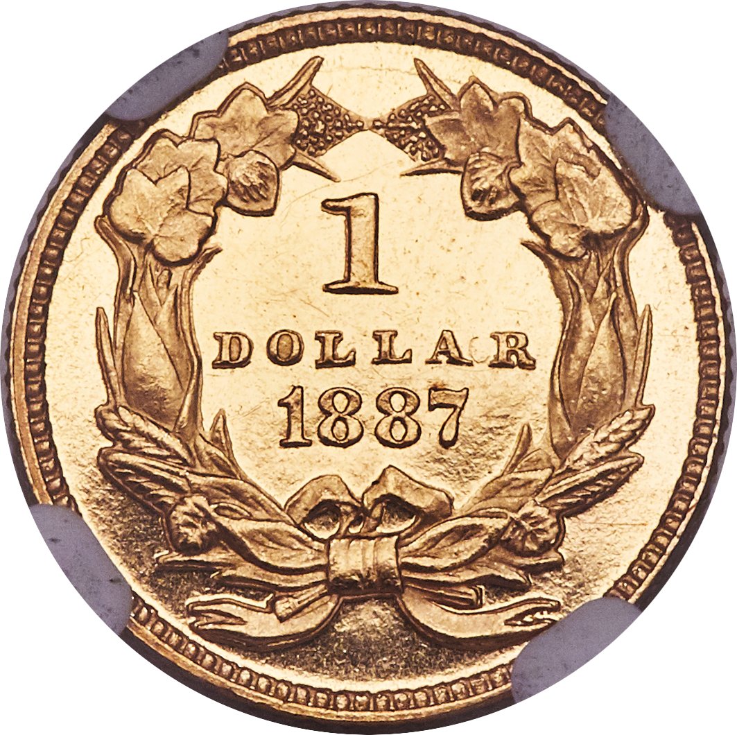 image for: 1887 G$1 PR65 Cameo PCGS. JD-1, Low R.5....