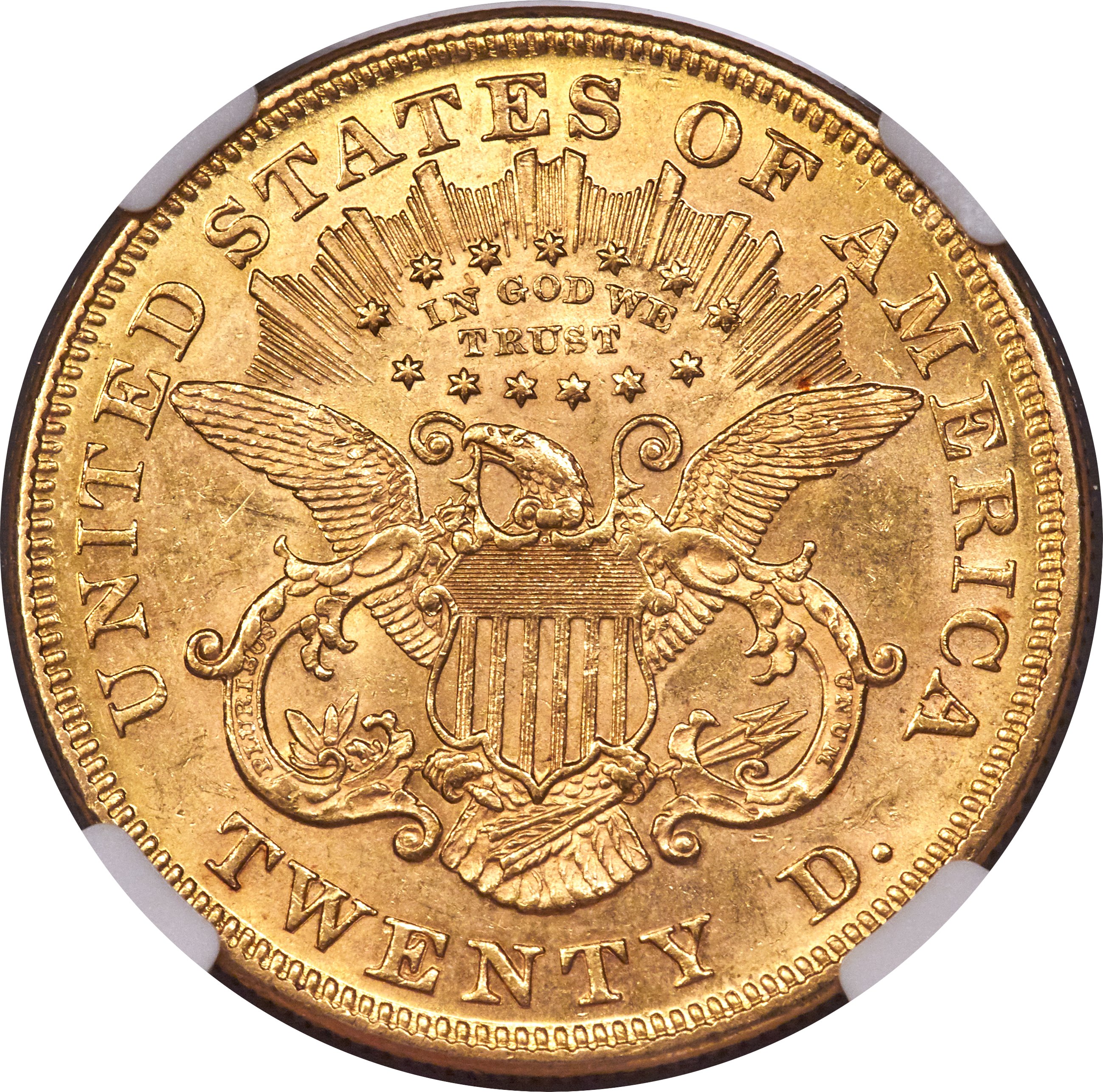 image for: 1871 $20 MS61 NGC....
